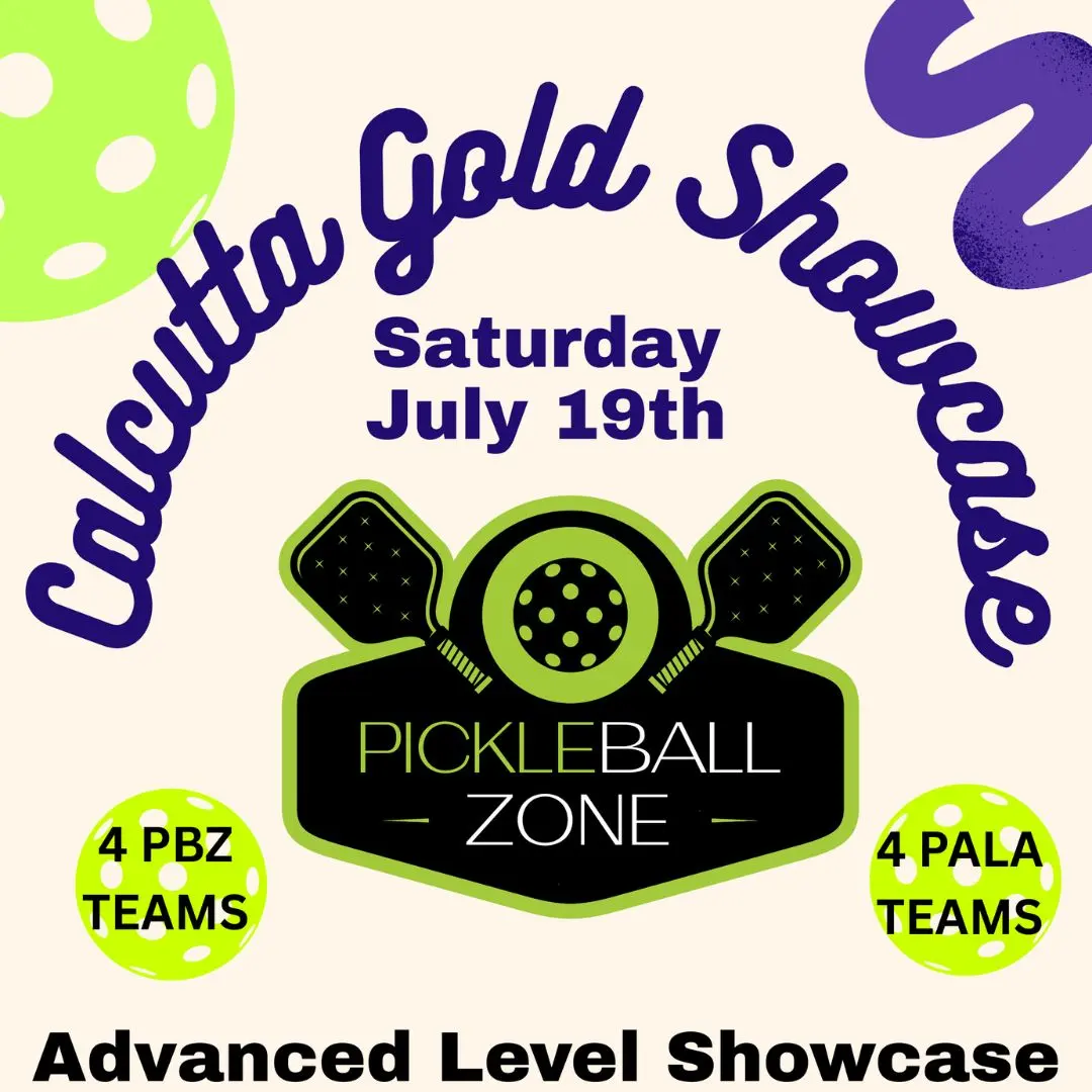 Calcutta Gold Showcase flyer with four PBZ teams and four PALA teams